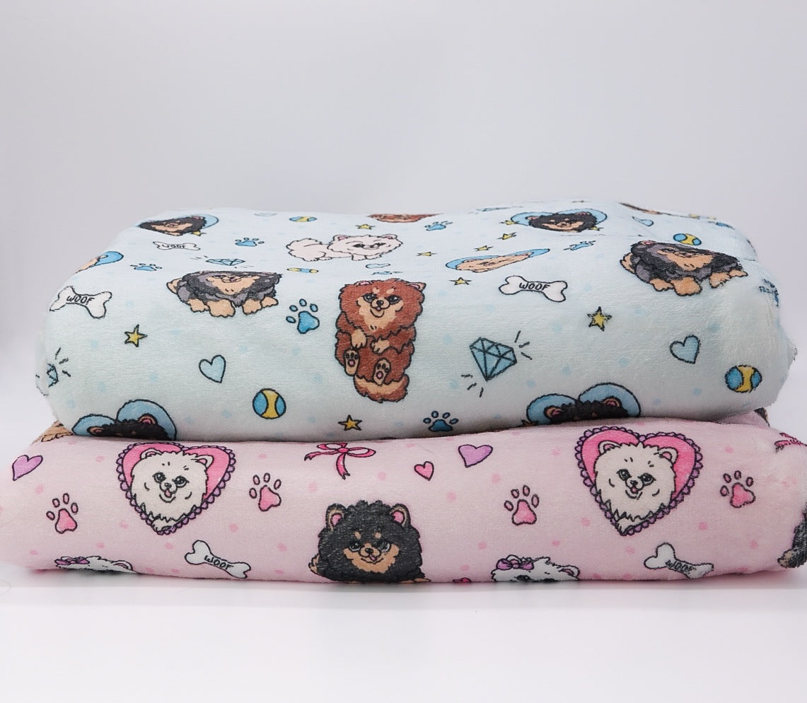 Couverture Pomeranian Bleu