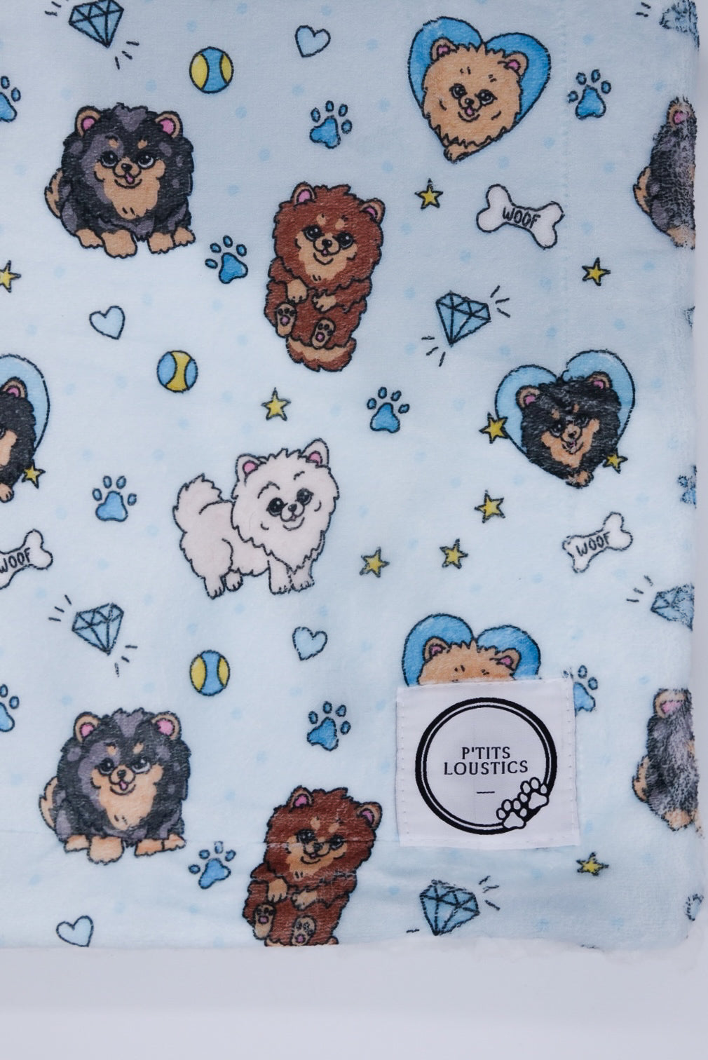 Couverture Pomeranian Bleu