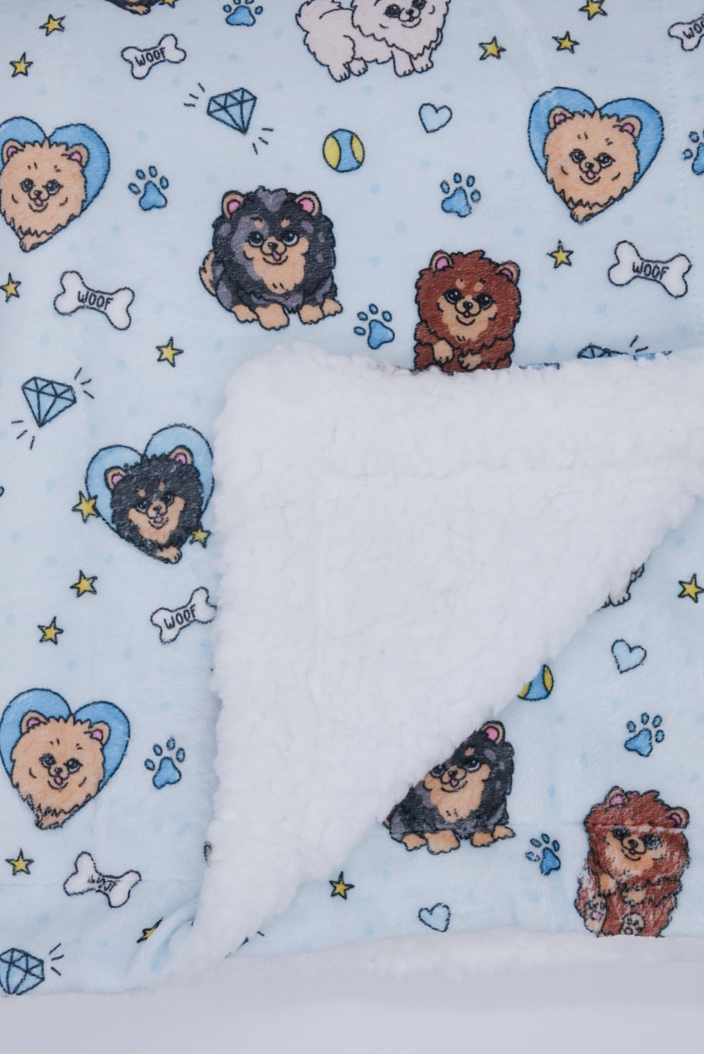Couverture Pomeranian Bleu