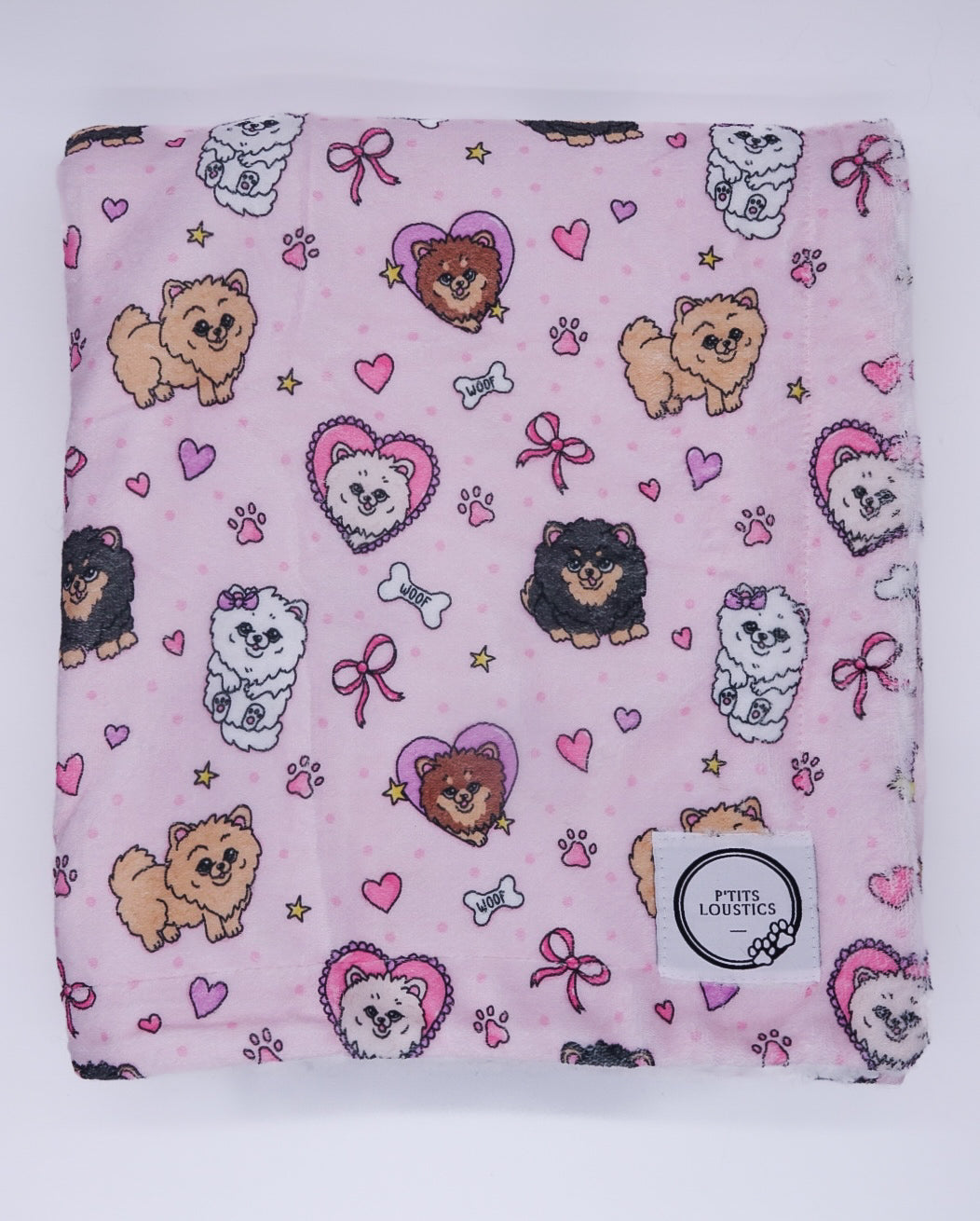 Couverture Pomeranian Rose