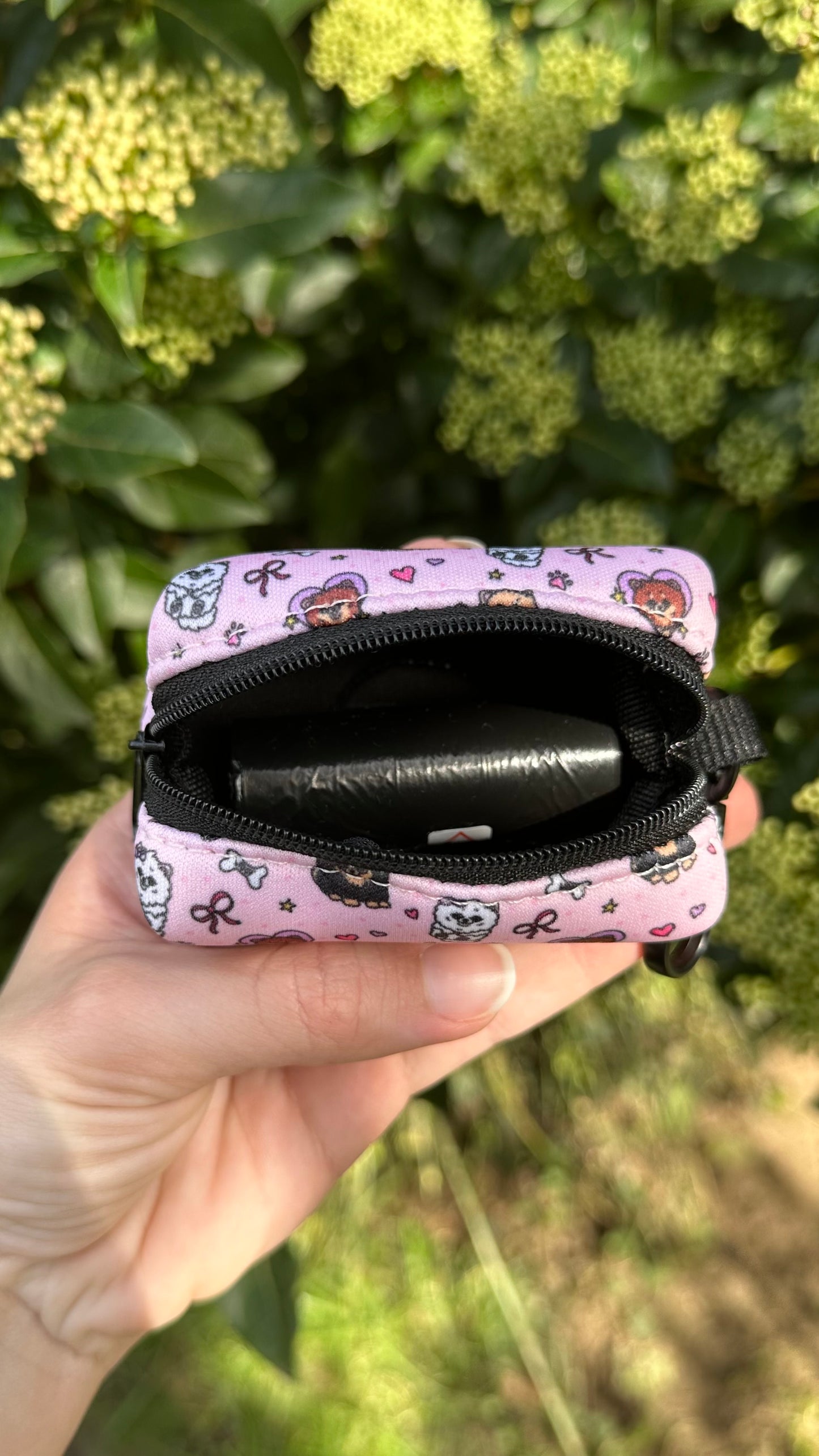 Porte sac à caca - Pomeranian rose