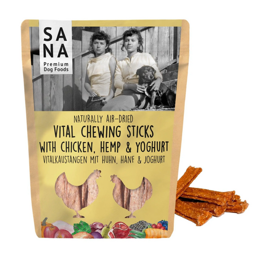 🐔 Sticks dentaires naturels – Poulet, chanvre & yaourt probiotique